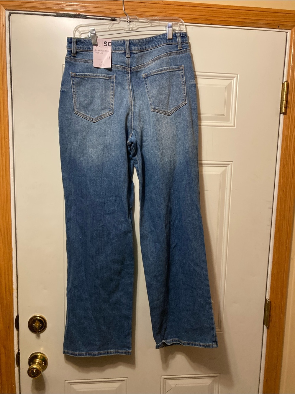 SO Wide-Leg Jeans in Medium Blue Wash‎ 13 NWT